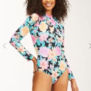 Billabong Tropic Time Bodysuit Rash size medium